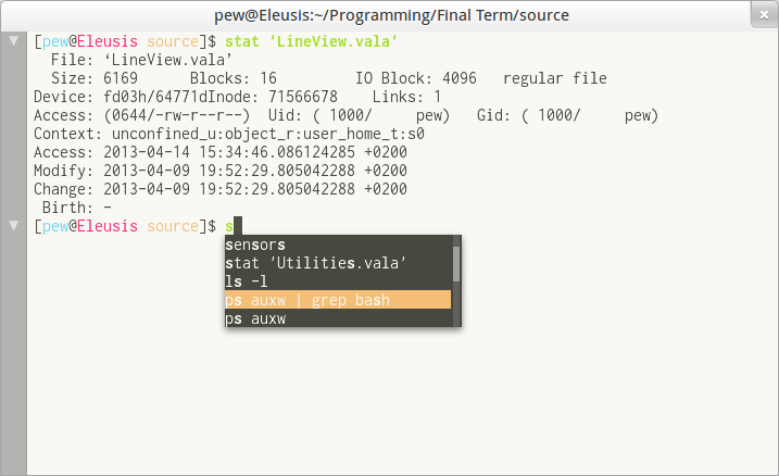 Final Term – a modern terminal emulator